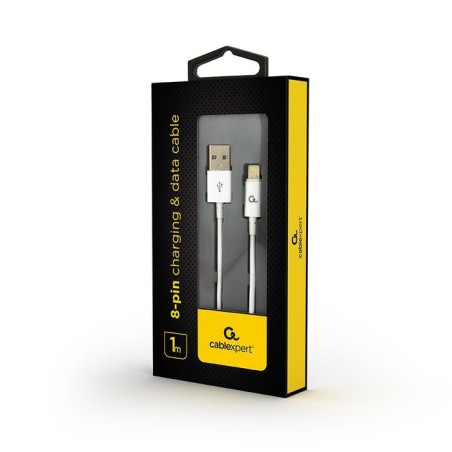 Cablexpert cc-usb2p-amlm-1m-w cable de lighting blanco
