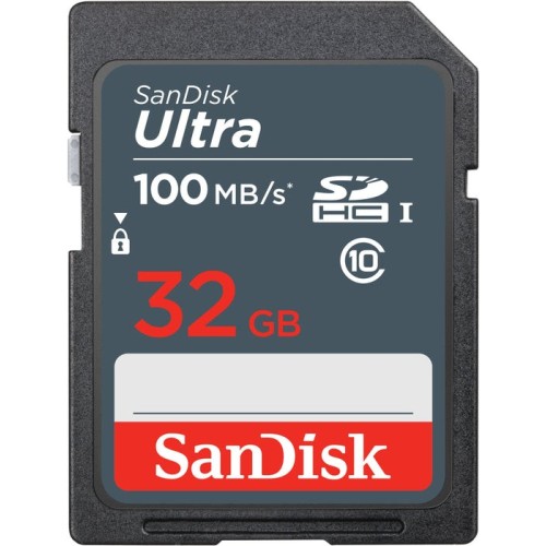 Sandisk ultra 32gb sdhc mem card 100mb/s
