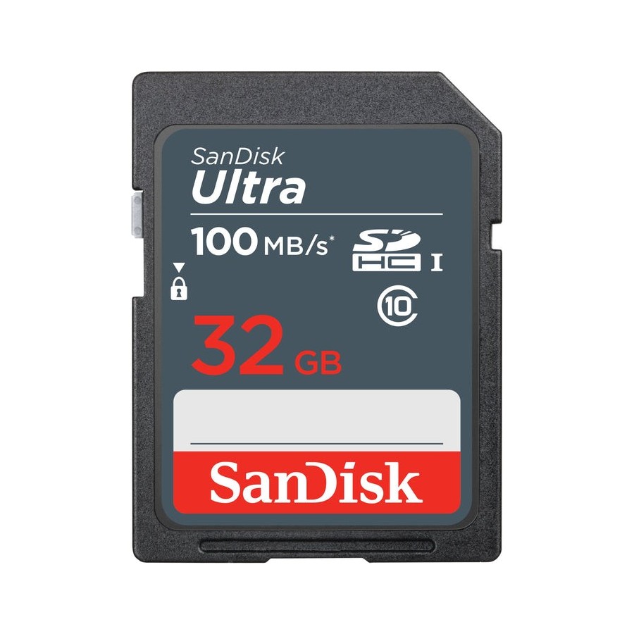 Sandisk ultra 32gb sdhc mem card 100mb/s