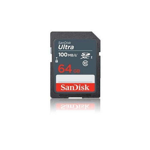 Sandisk ultra 64gb sdxc mem card 100mb/s