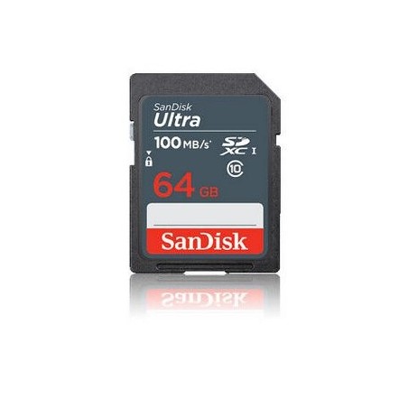 Sandisk ultra 64gb sdxc mem card 100mb/s