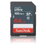 Sandisk ultra 64gb sdxc mem card 100mb/s