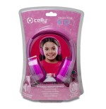 Celly kidsbeat auriculares alámbrico diadema música rosa