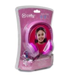 Celly kidsbeat auriculares alámbrico diadema música rosa