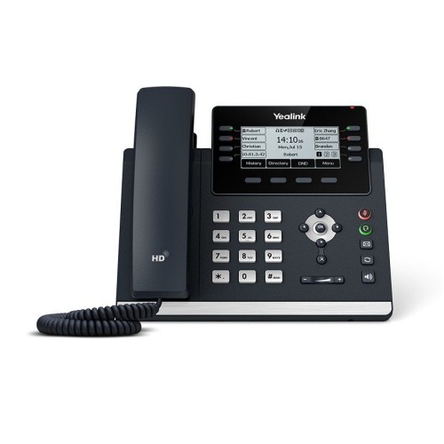 Yealink telefono t43u 12 cuentas sip poe