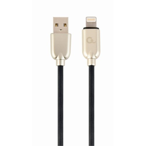 Gembird cc-usb2r-amlm-2m cable de datos y carga premium lightning  2 m, negro