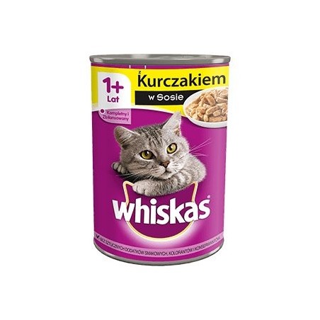 Whiskas adult pollo - lata 400g