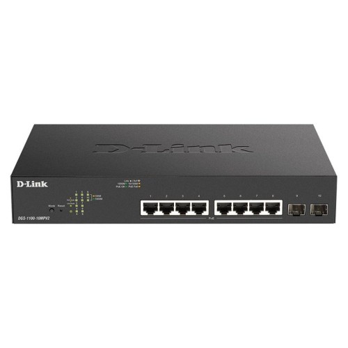 Switch d link 10 puertos gestionable 2 gigabit poe