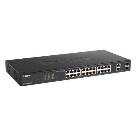 D-link switch 26 puertos 10/100/1gbit poe max power + 2 sfp