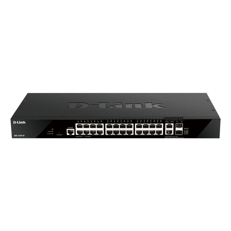 Switch gestionable d-link dgs-1520-28 28 puertos rj-45 10 100 1000 sfp