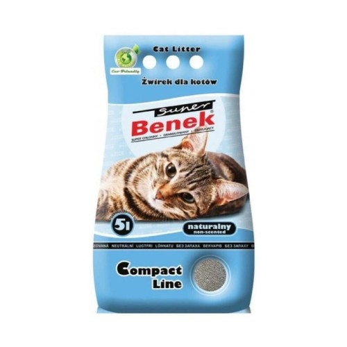 Certech super benek compact natural - arena aglomerante para gatos 5l