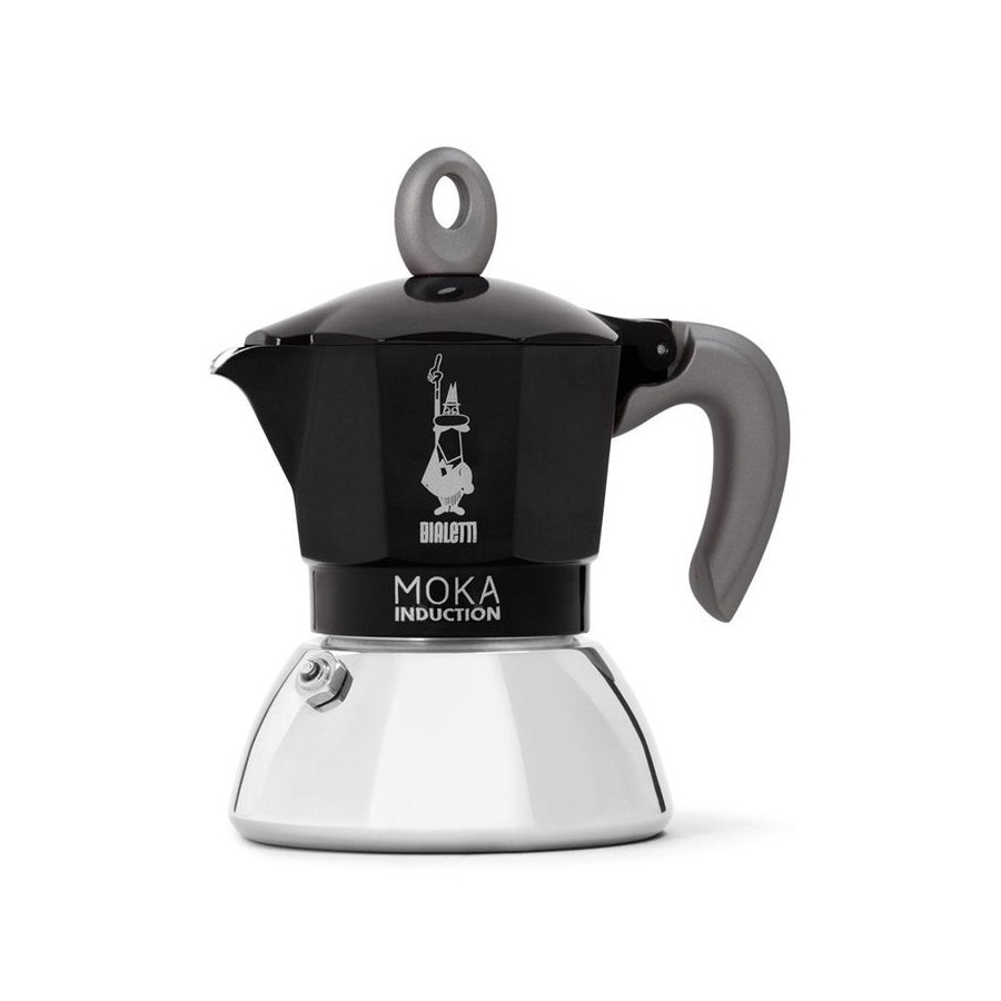 Cafetera italiana bialetti new moka induction negro 2 tazas