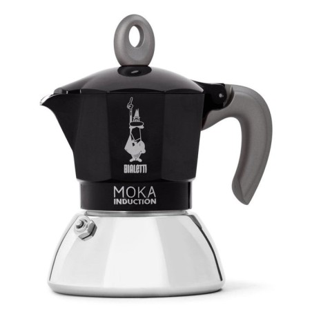 Cafetera italiana bialetti new moka induction negro 2 tazas