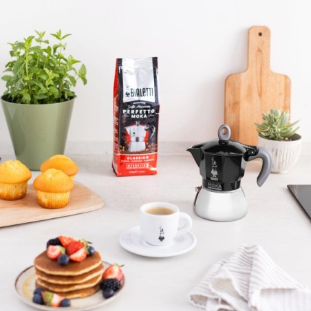 Cafetera italiana bialetti new moka induction negro 2 tazas