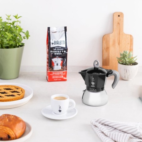 Cafetera italiana bialetti new moka induction negro 2 tazas
