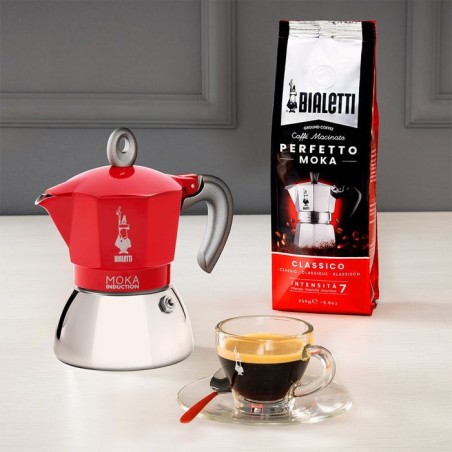 Cafetera italiana new moka inducción bialetti 4tz (200ml)