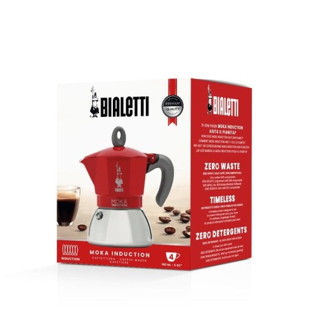 Cafetera italiana new moka inducción bialetti 4tz (200ml)
