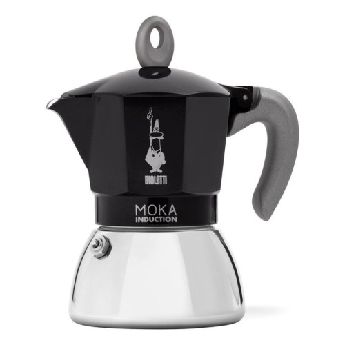 Cafetera italiana bialetti new moka induction 6 tz negro