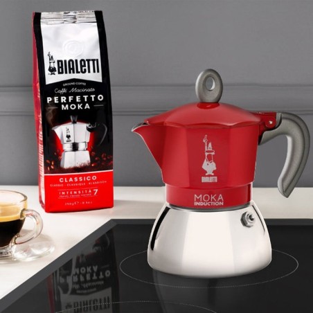 Cafetera italiana bialetti moka inducción 6tz