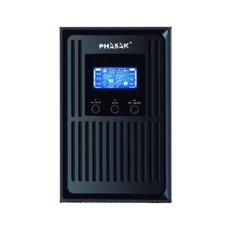 Sai online phasak conqueror pro 3000 va online lcd 3000va-2700w 3 salidas formato torre