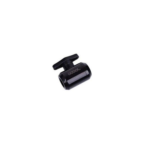 Racor valvula vaciado 2 vias alphacool negro llave paso 2xg1/4 17142