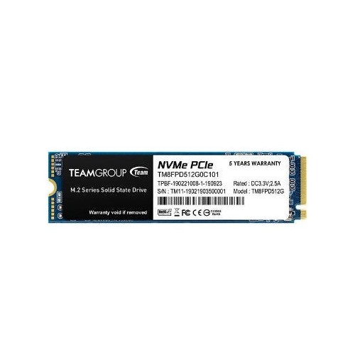 Team group mp33 pro 512gb pcie gen3 x4 nvme m.2 ssd 2100/1700 mb/s