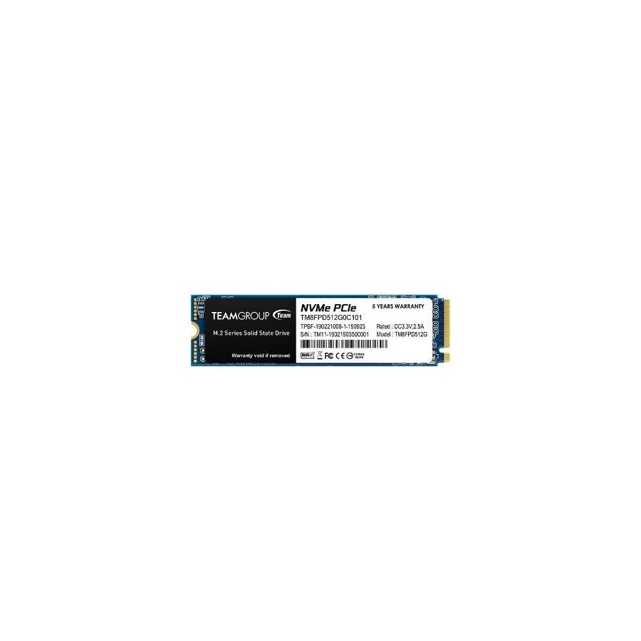 Team group mp33 pro 512gb pcie gen3 x4 nvme m.2 ssd 2100/1700 mb/s