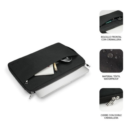 Funda subblim urban laptop sleeve para portátiles hasta 15.6'/ negro