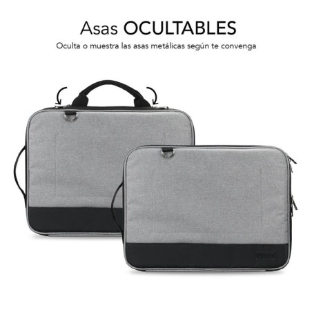 Maletín subblim advance laptop sleeve para portátiles hasta 14'/ gris
