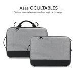 Maletín subblim advance laptop sleeve para portátiles hasta 14'/ gris