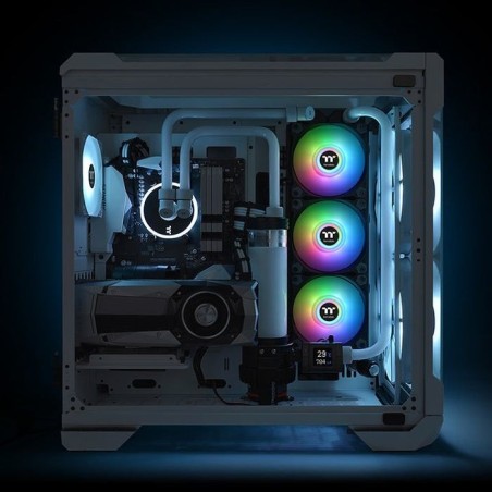Ventilador 140x140 thermaltake pure duo 14 argb - vent 140x140mm argb - 1500 rpm