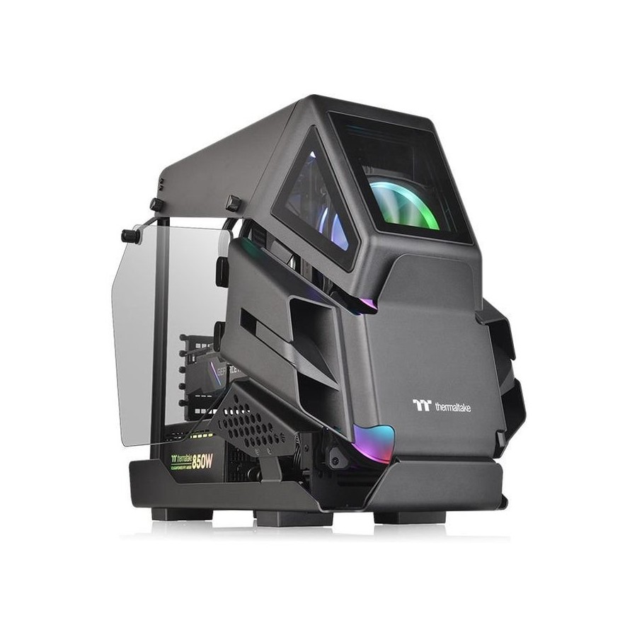 Caja pc thermaltake torre m-atx ah t200 negro 2xcristal templado ca-1r4-00s1wn-00