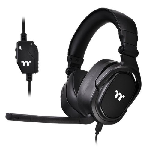 Auriculares + micro thermaltake argent h5 gaming negr 50mm/micro bidireccional desmontable/plegables ght-thf-anecbk-30