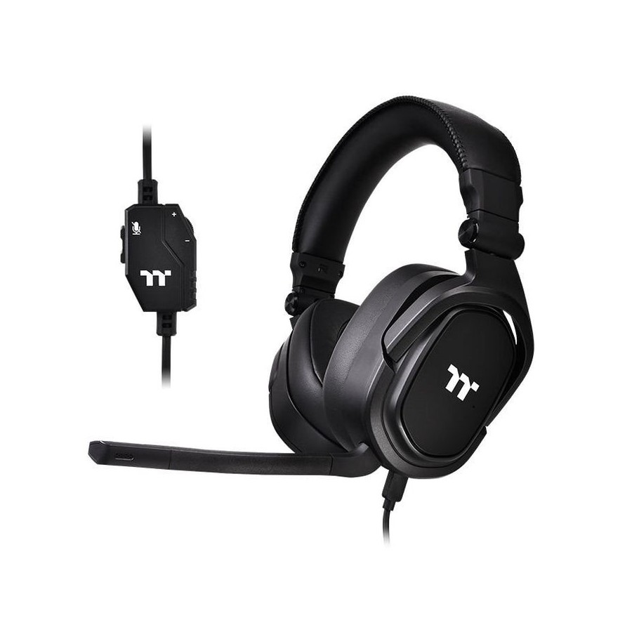 Auriculares + micro thermaltake argent h5 gaming negr 50mm/micro bidireccional desmontable/plegables ght-thf-anecbk-30