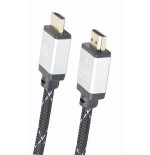 Gembird cable hdmi  high speed ethernet ''select plus series'', 1m trenzado gris