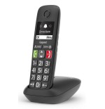 Telefono fijo inalambrico gigaset e290 teclas grandes y pantalla de alta visibilidad 150 contactos negro