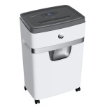 Destructora de tiras hp oneshred 18cc, 18 hojas, cesta de 25 l, tritura tarjetas de crédito, grapas y clips