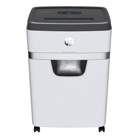 Destructora de tiras hp oneshred 18cc, 18 hojas, cesta de 25 l, tritura tarjetas de crédito, grapas y clips