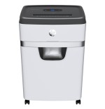 Destructora de tiras hp oneshred 18cc, 18 hojas, cesta de 25 l, tritura tarjetas de crédito, grapas y clips