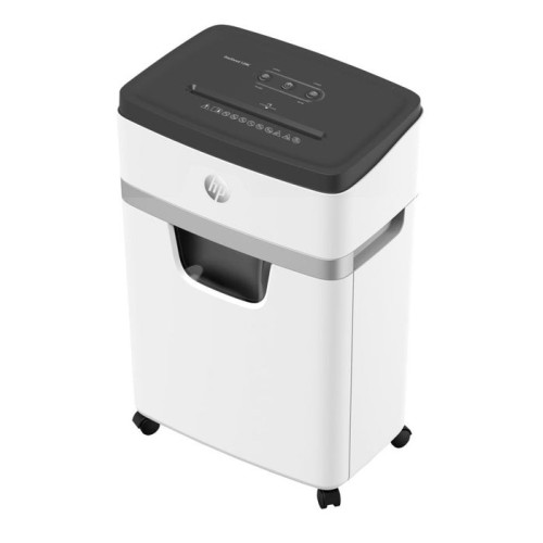 Destructora hp oneshred 12mc, micro corte, p-5, 12 tarjetas, 25l, gris claro