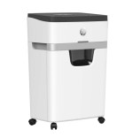Destructora hp oneshred 12mc, micro corte, p-5, 12 tarjetas, 25l, gris claro