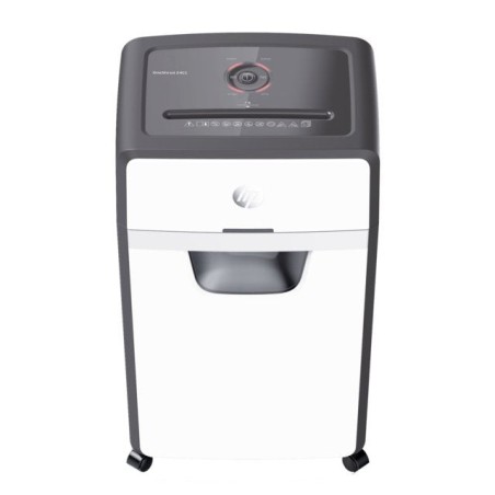Destructora hp oneshred 24cc, recortes, p-4, 24 tarjetas, 30l, gris claro