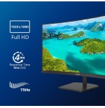 Monitor curvo philips e-line 241e1sc 23.6' full hd negro