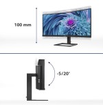 Monitor philips 346e2cuae/00 monitor 34" va wled 3440x1440 hdmi/dp curved