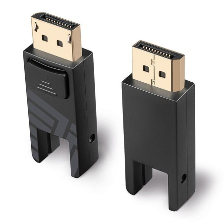 Cable mini displayport 1.4 de fibra óptica lindy (negro, 10 metros, con conectores displayport extraíbles)