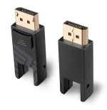 Cable mini displayport 1.4 de fibra óptica lindy (negro, 10 metros, con conectores displayport extraíbles)