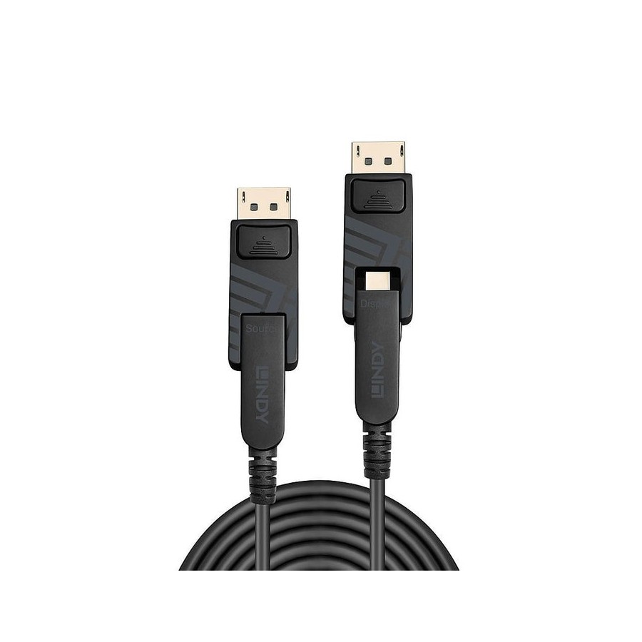 Lindy 38482 cable 30 m mini displayport negro (lindy fibre optic hybrid displayport 1.2 cable ..)