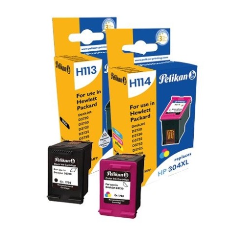 Pelikan hp 304xl multi-pack 304xl negro + 304xl color  n9k08ae