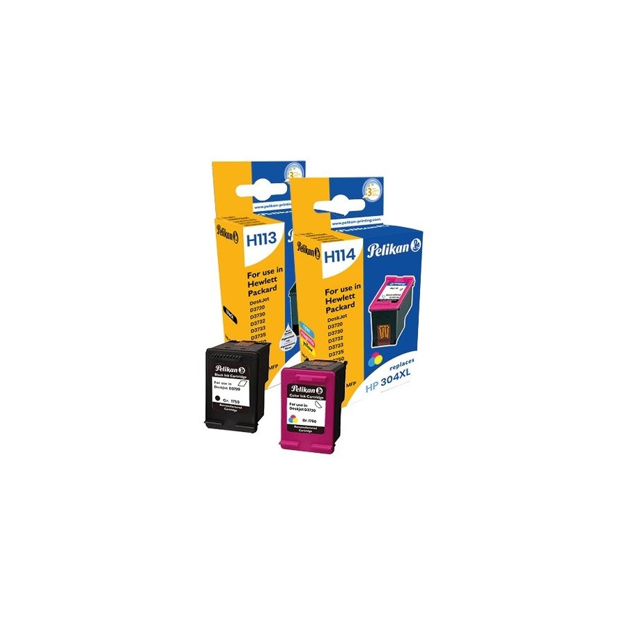 Pelikan hp 304xl multi-pack 304xl negro + 304xl color  n9k08ae