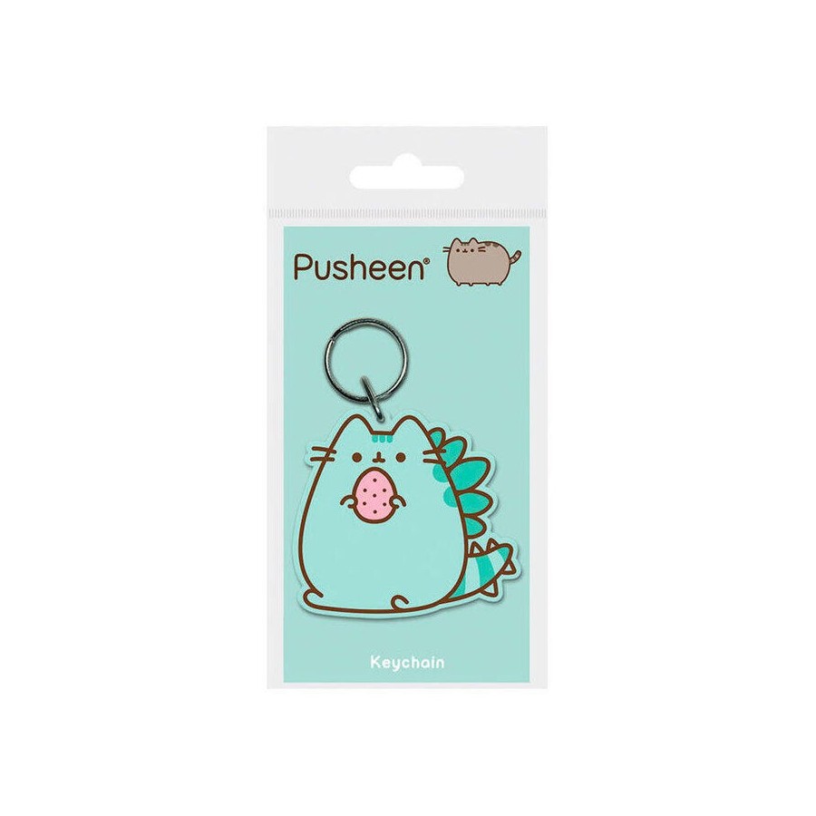 Llavero rubber pusheenosaurus